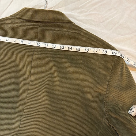Sutter & Grant Corduroy Blazer Sport Coat Mens 42R Green Suede Elbow Patches - Picture 6 of 10